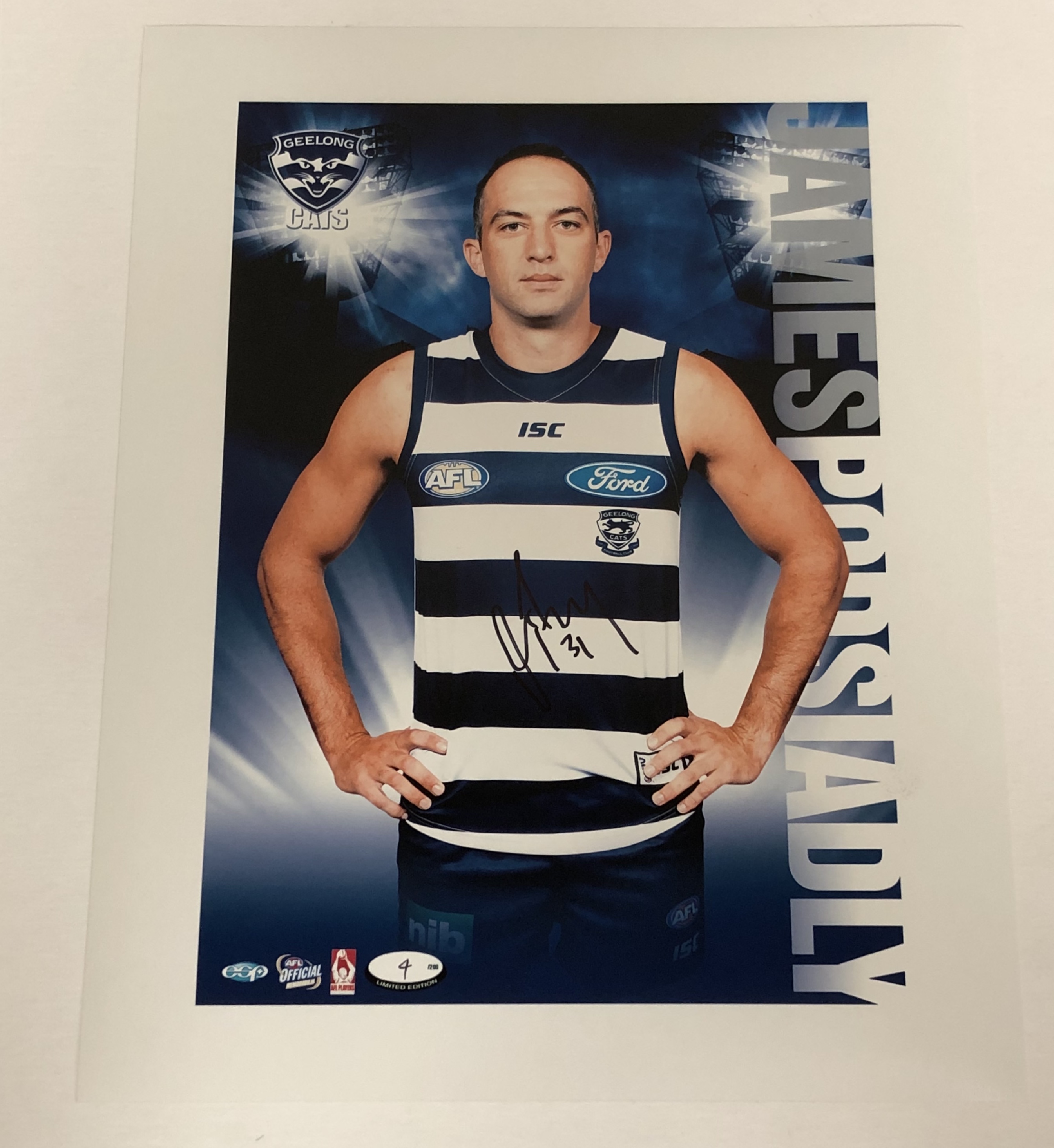 Geelong Cats – Signed and Framed Hero Shot – James Podsiad...