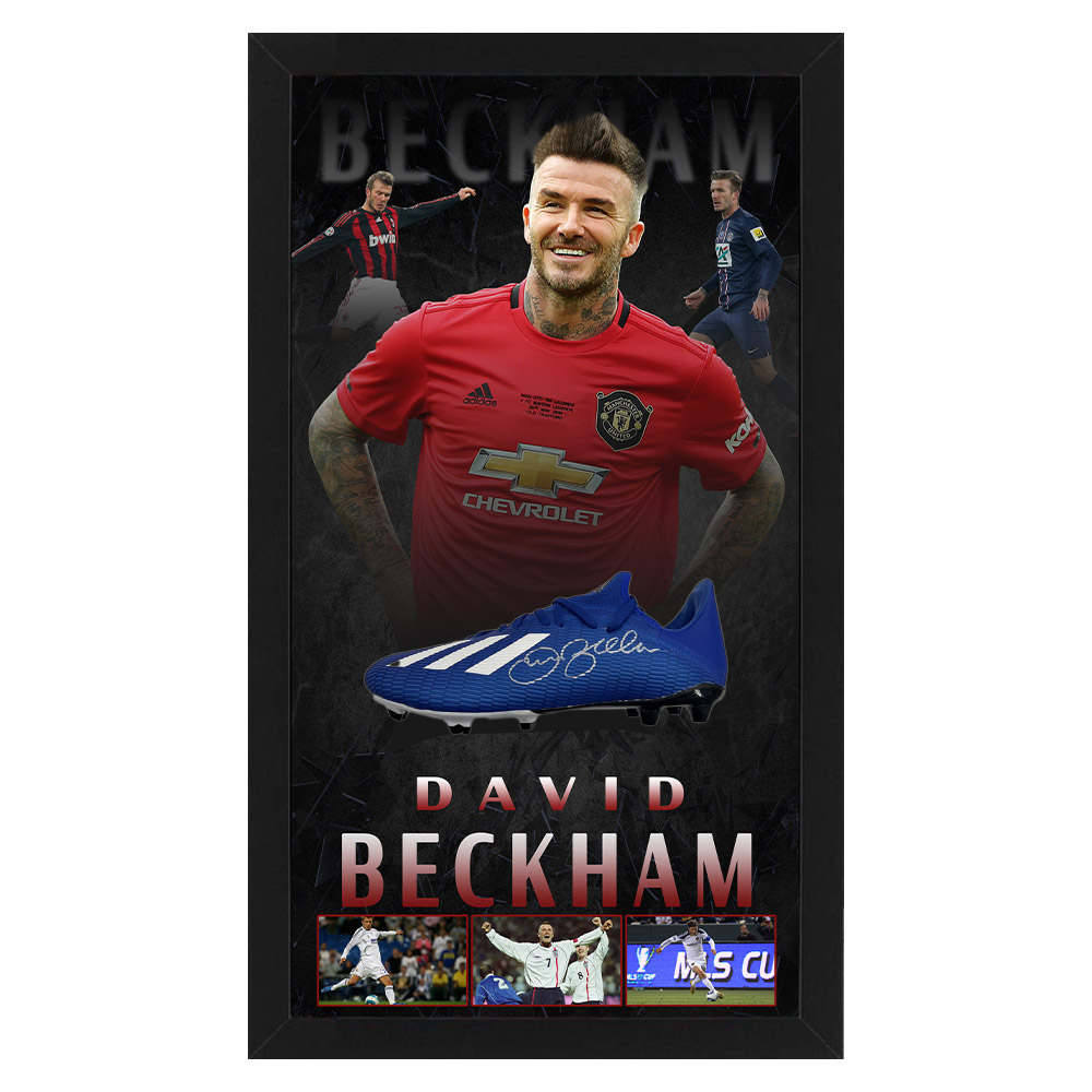 Soccer – David Beckham Signed & Framed Boot
