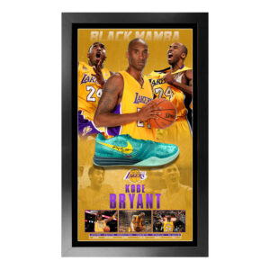 Basketball - Kobe Bryant Signed & Framed Nike KB Mentality 1 Shoe (Panini COA)