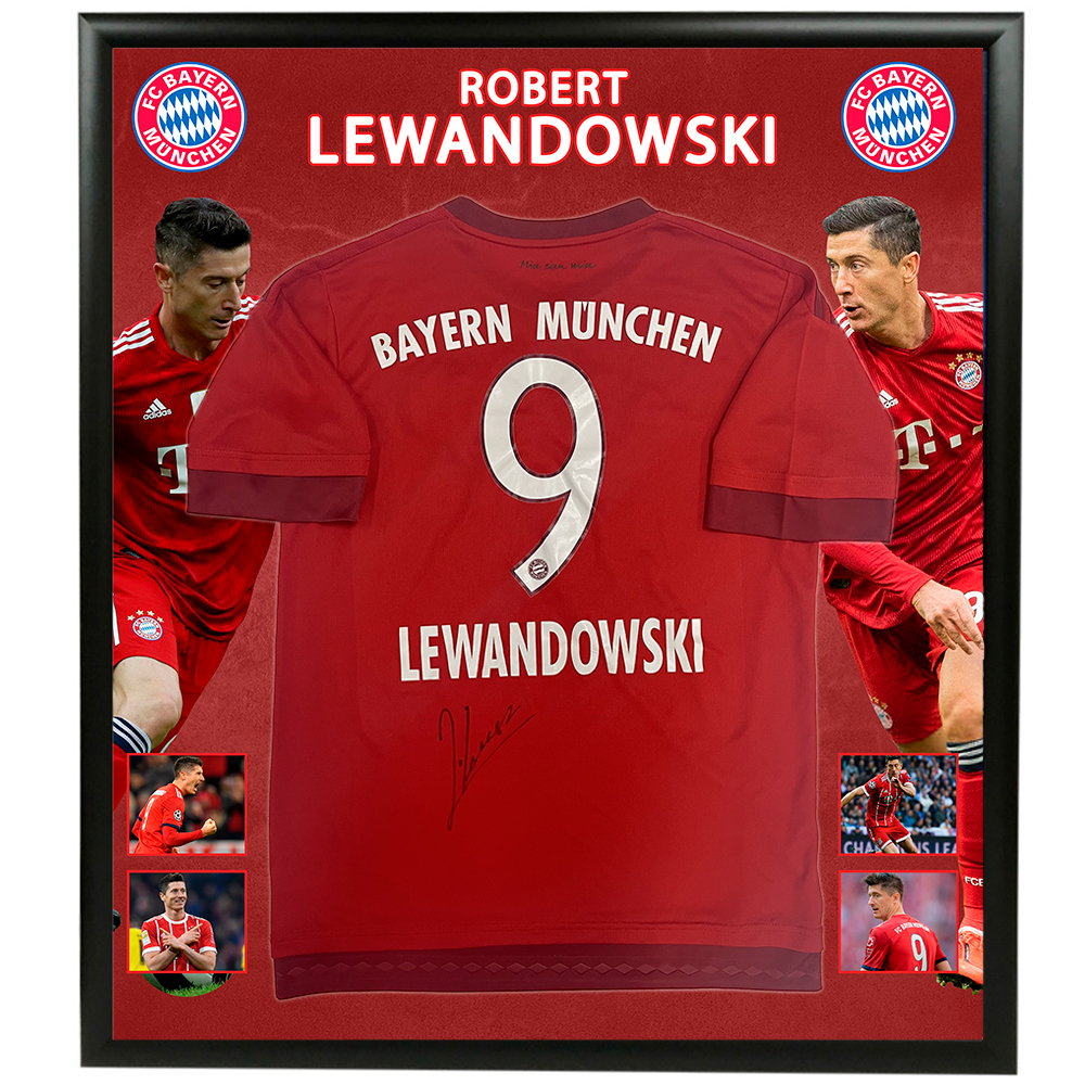 Soccer – Robert Lewandowski Signed & Framed FC Bayern Munich Jer...