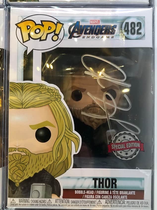 Thor Avengers Endgame Autographed Funko 