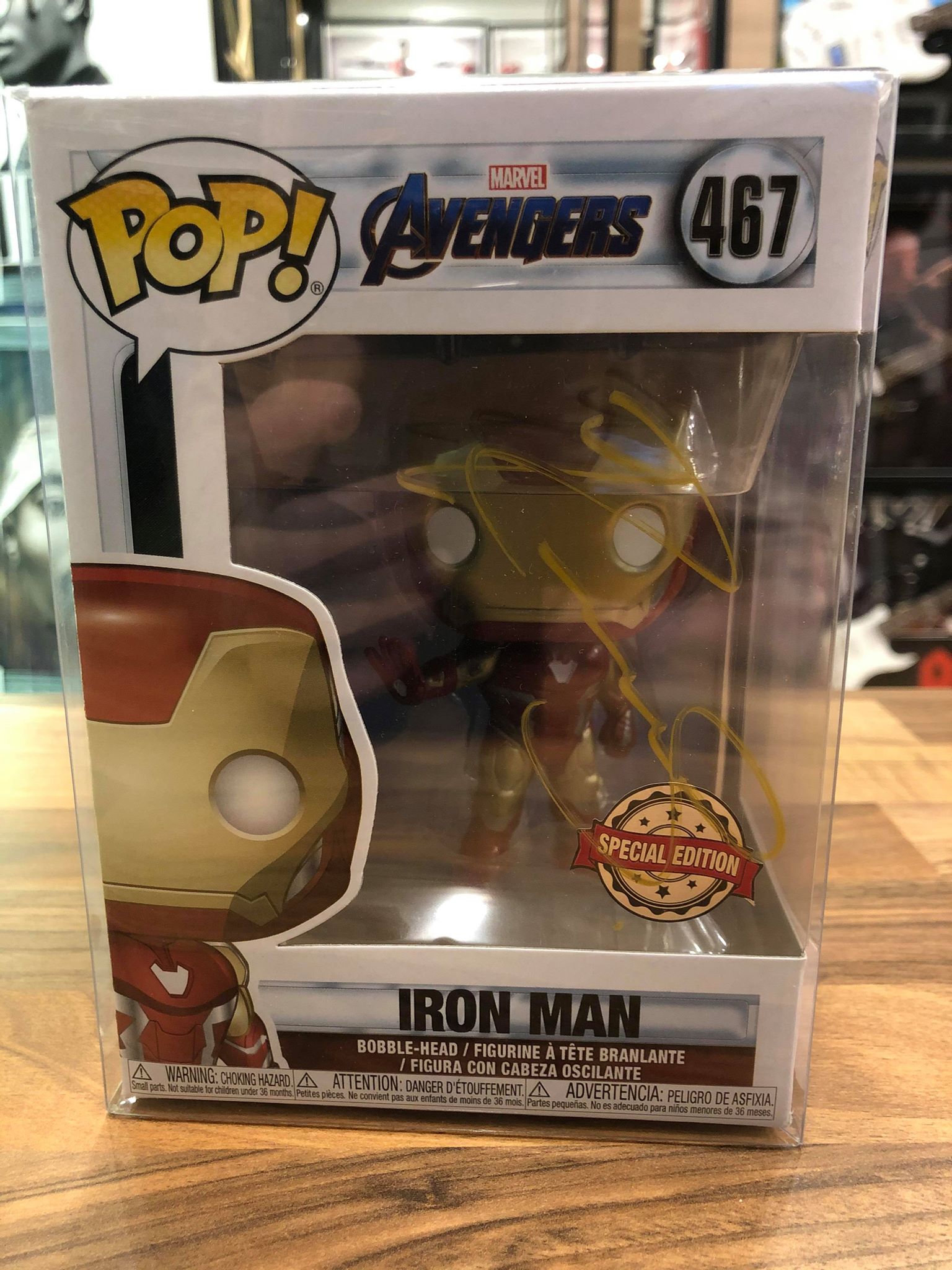 Marvel Avengers - Iron Man Autographed Funko 