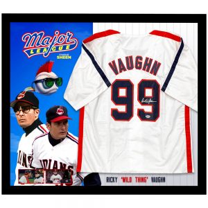 Charlie Sheen - Major League Signed & Framed Baseball Jersey (Beckett Hologram)