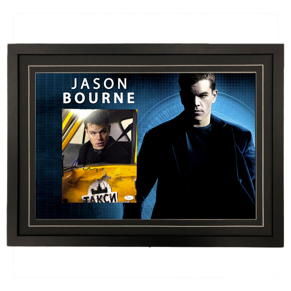Jason Bourne – Matt Damon Signed & Framed Photo (JSA COA)