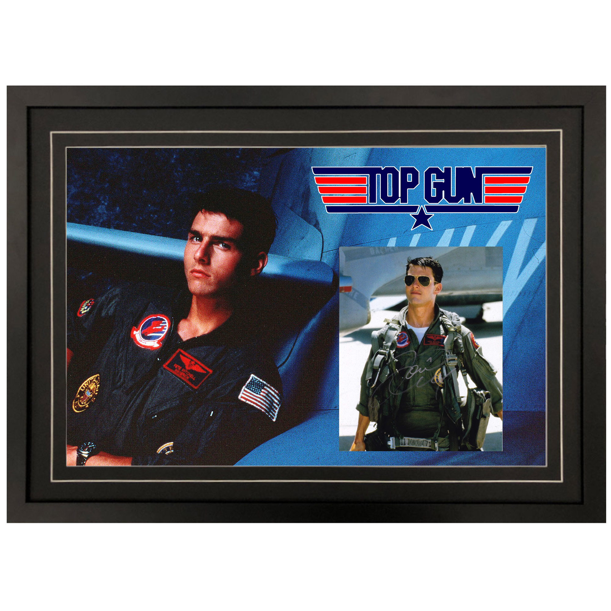 Tom Cruise “Top Gun” Signed & Framed Photograph Displ...