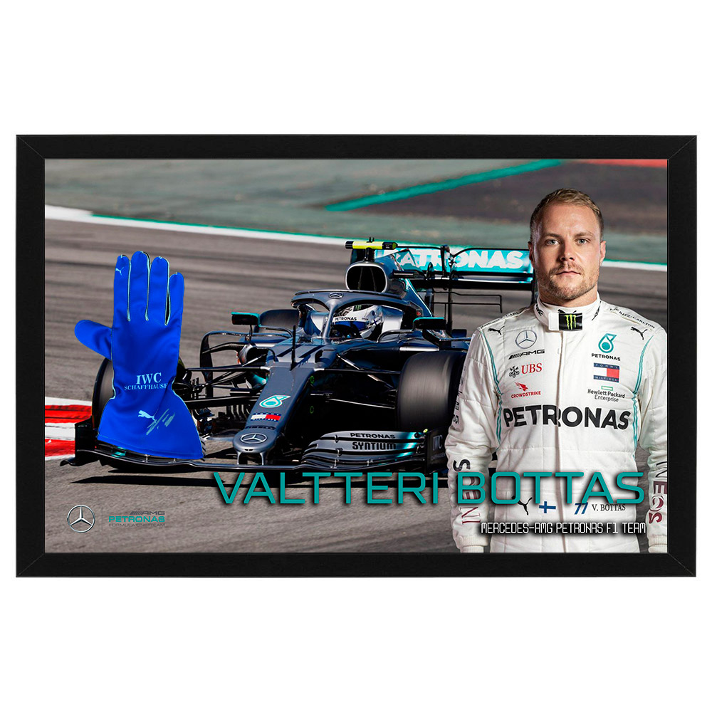 Motorsport – Valtteri Bottas Signed & Framed Racing Glove