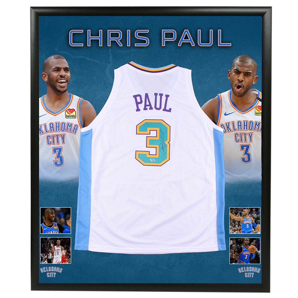 Basketball - Chris Paul Signed OKC Jersey (Hollywood ...