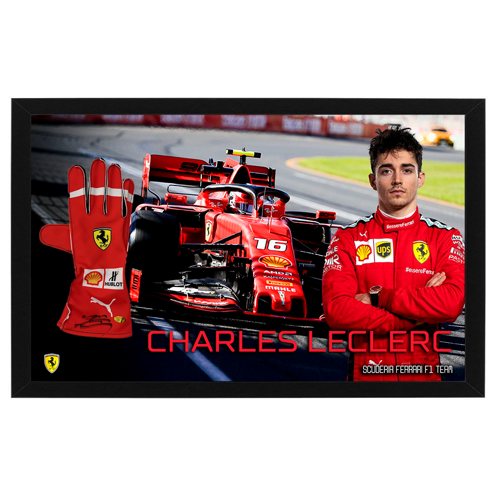 Motorsport – Charles Leclerc Signed & Framed Racing Glove (...