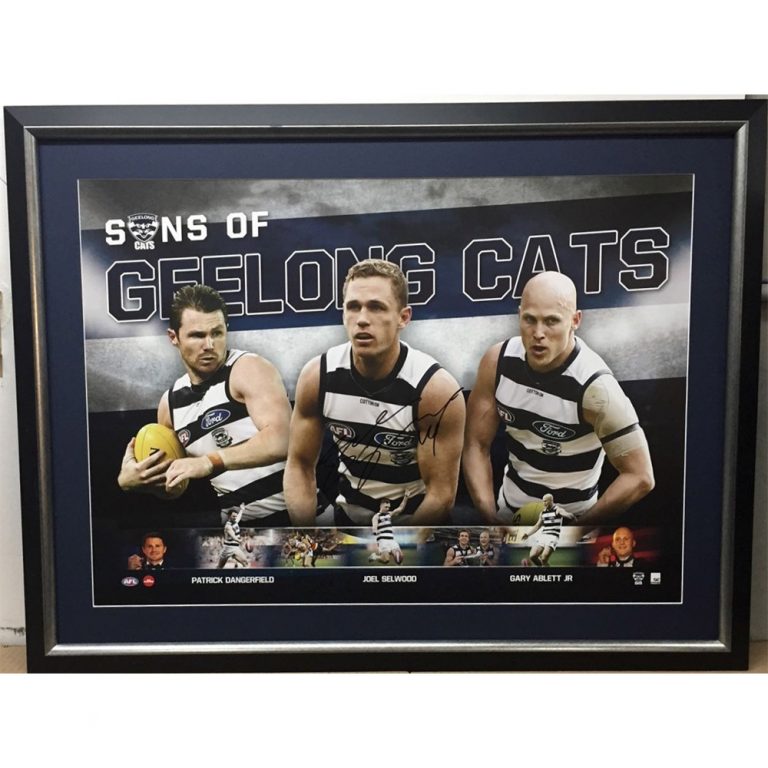 Geelong Cats Joel Selwood Signed & Framed Sons of Geelong Sportsprint