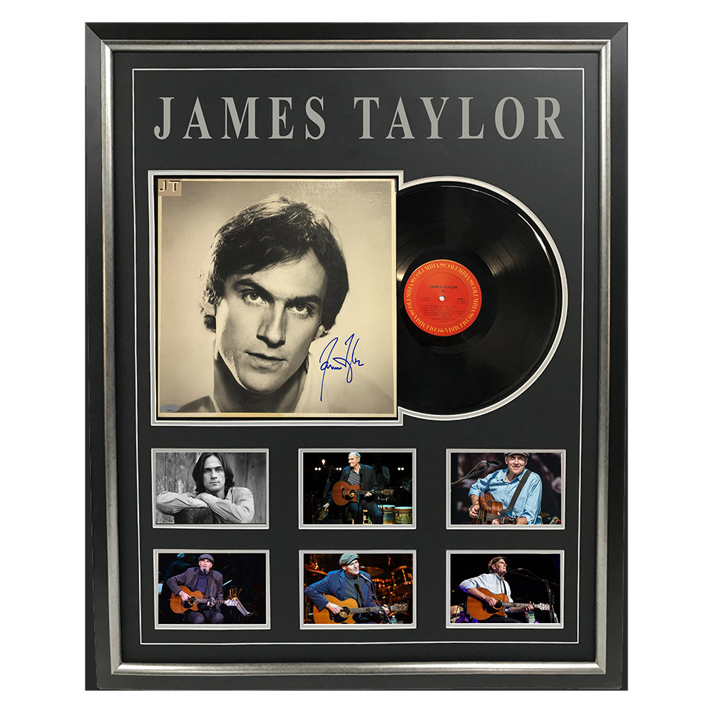Music – James Taylor – JT Signed & Framed Album Cover...