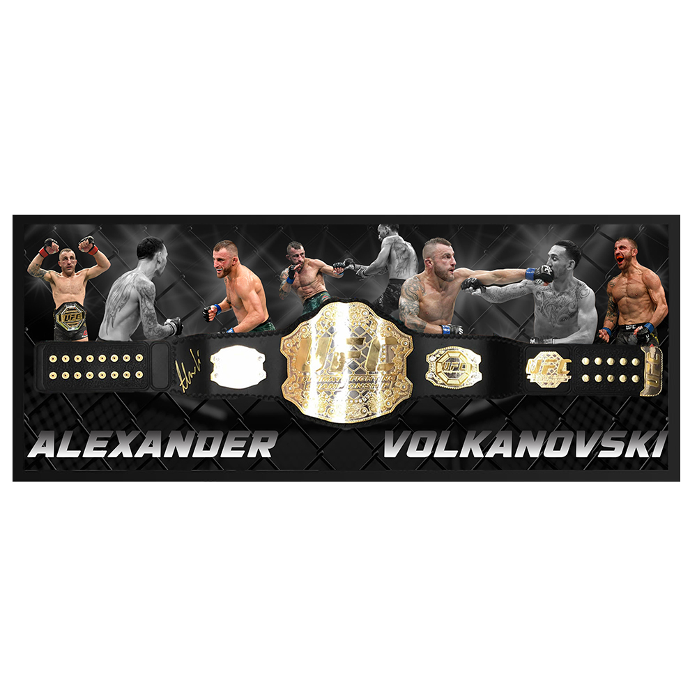 UFC – Alexander Volkanovski Signed & Framed UFC Belt