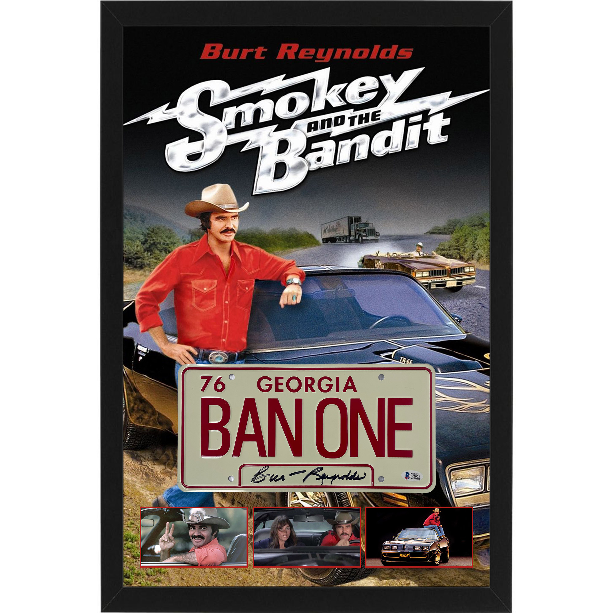 Smokey and the Bandit – Burt Reynolds Signed & Framed ̶...