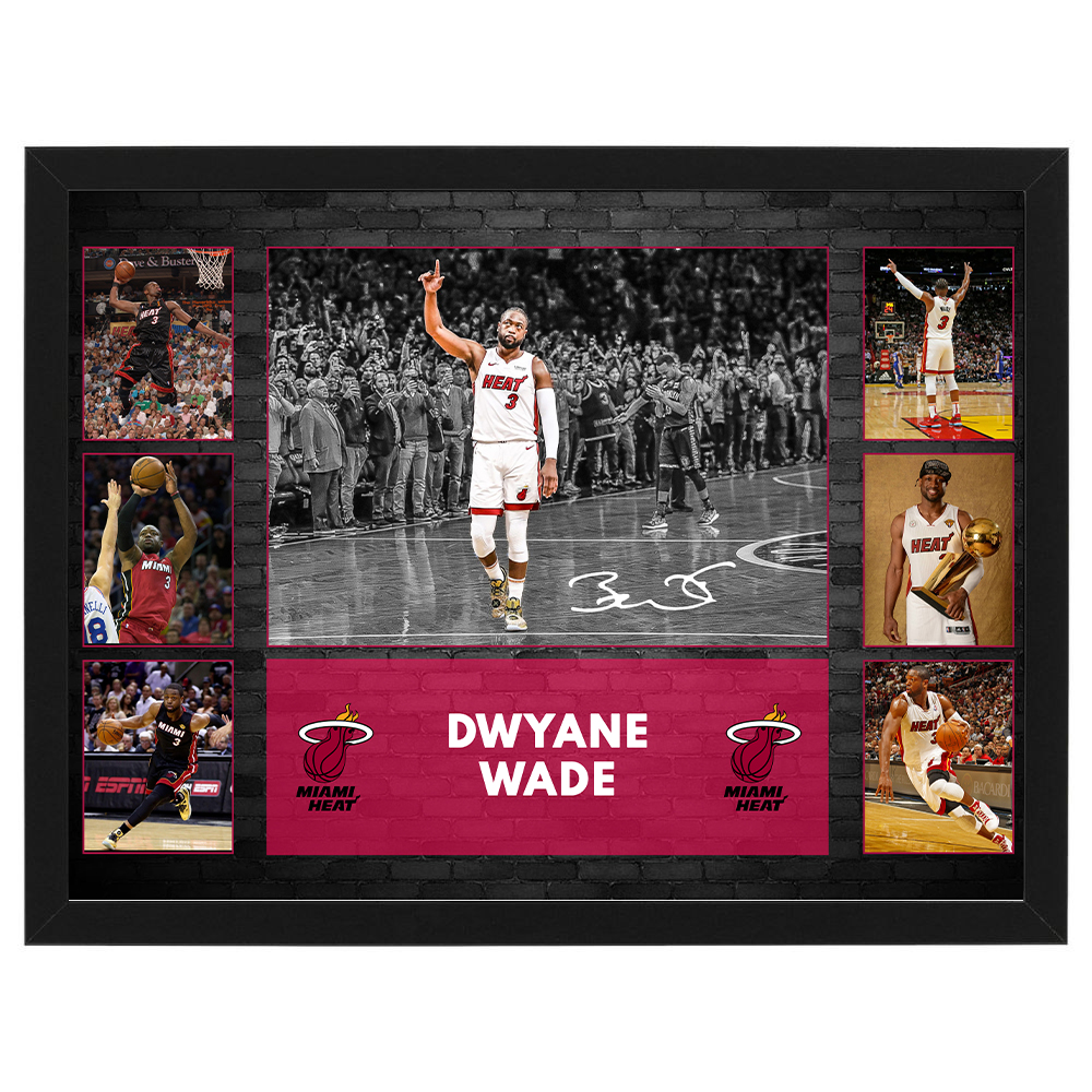 Basketball – Dwyane Wade Miami Heat Framed Pre Print