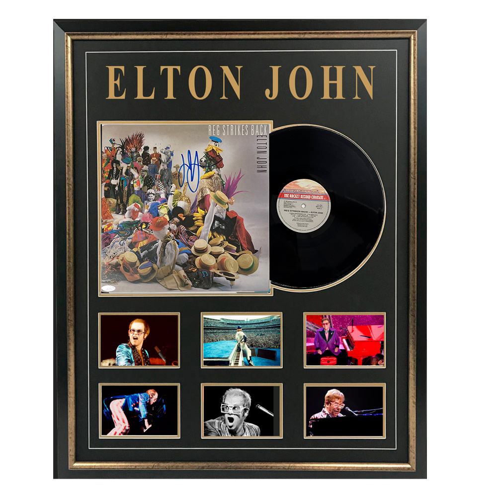 Music – Elton John – Reg Strikes Back Signed & Framed...