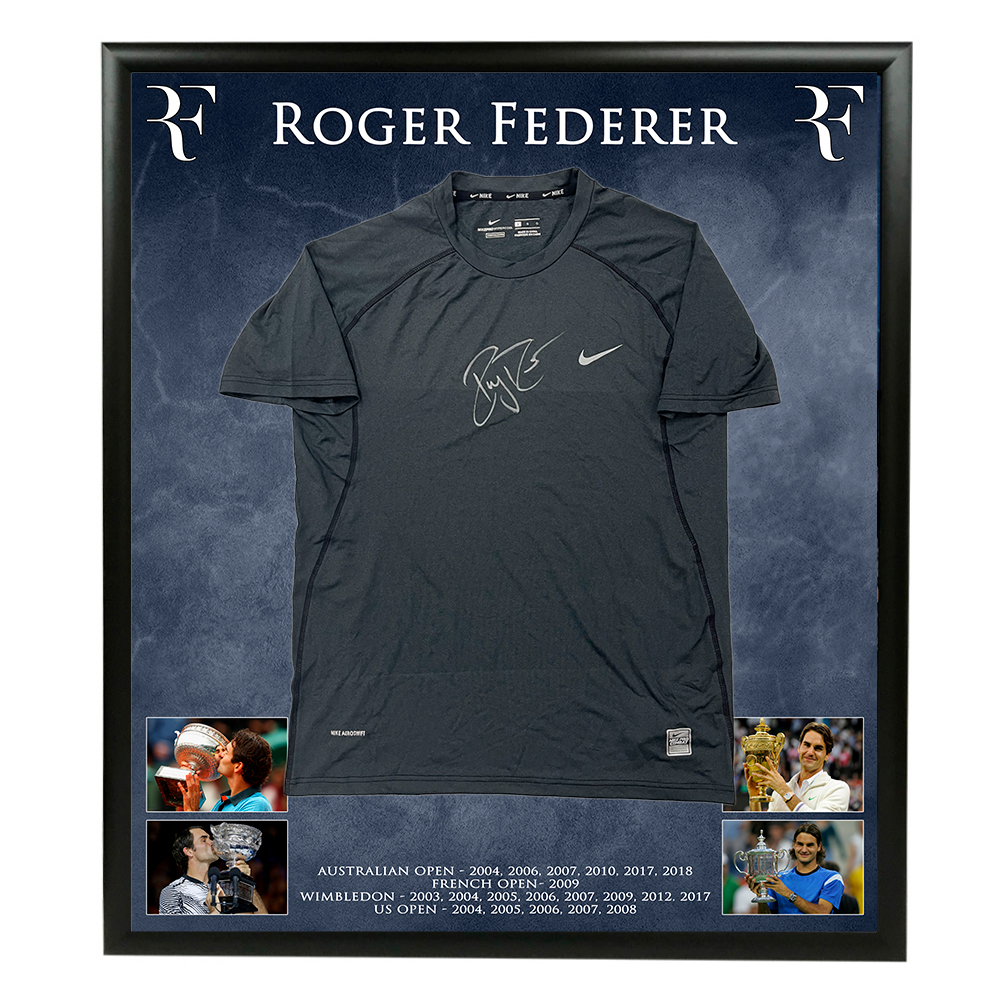 Roger Federer – Signed & Framed Shirt