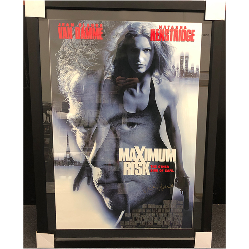 Jean Claude Van Damme – Signed & Framed Maximum Risk Movie ...
