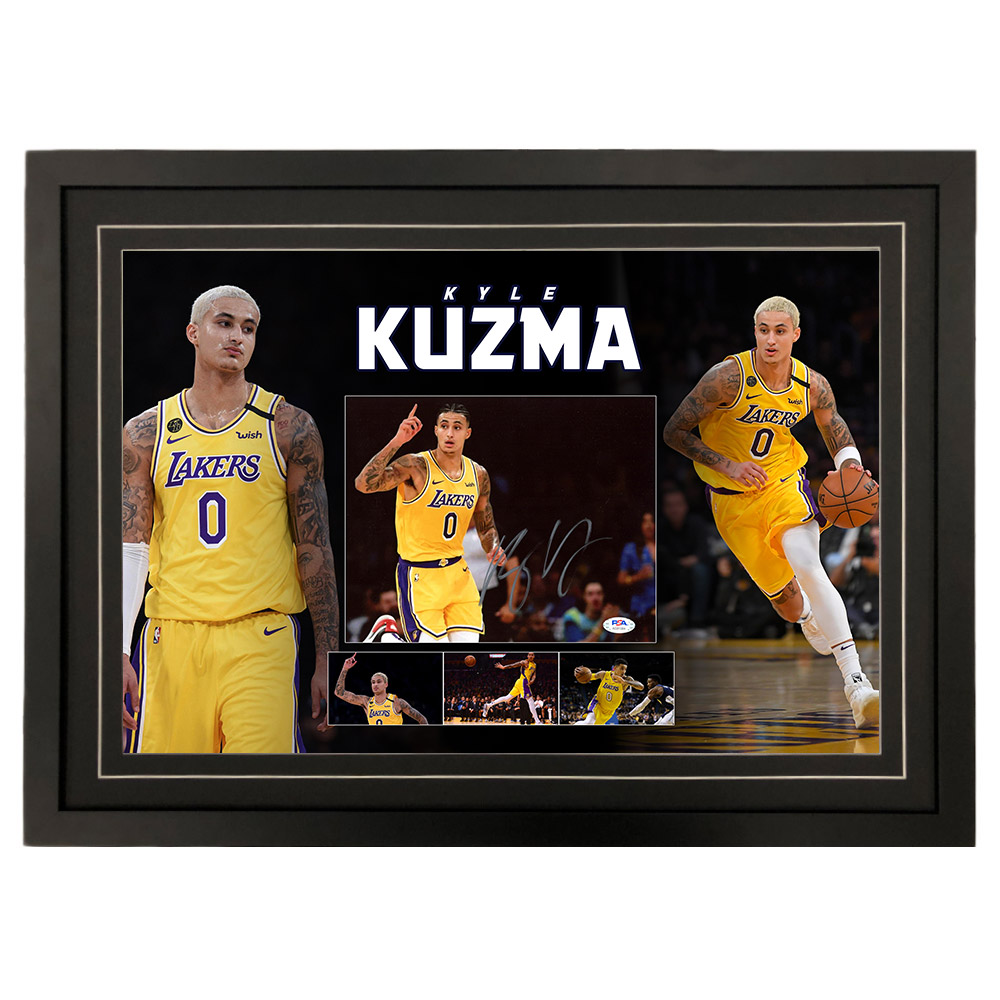 Basketball – Kyle Kuzma Signed & Framed Lakers 8×10 Photo ...