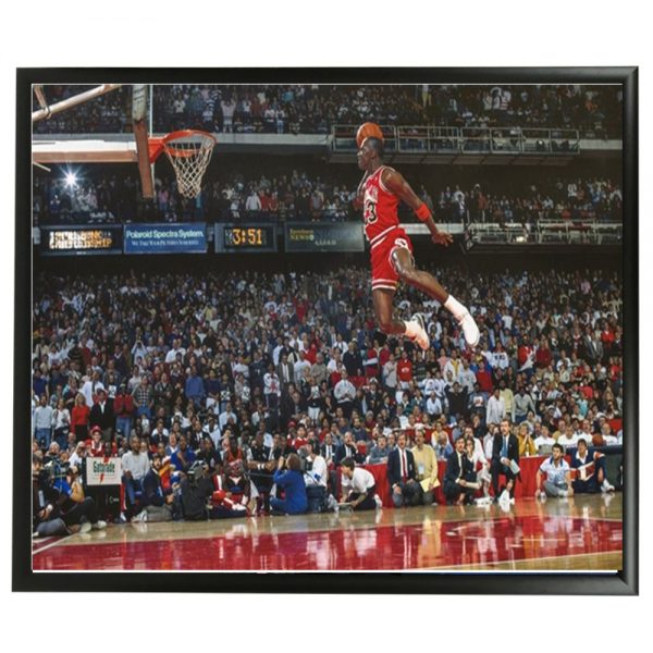 Basketball - Chicago Bulls - Michael Jordan 1988 Dunk Contest Framed ...