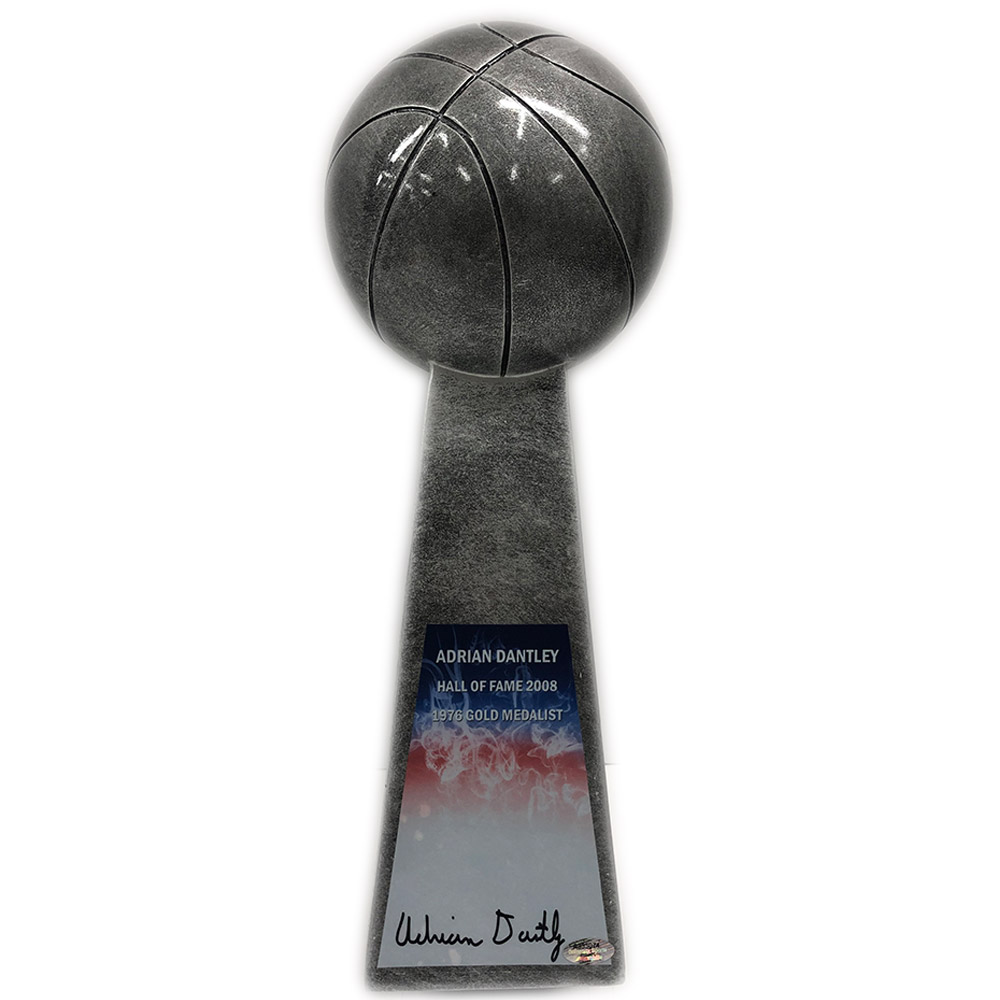 Basketball – Adrian Dantley Signed 15” Championship Basketball...