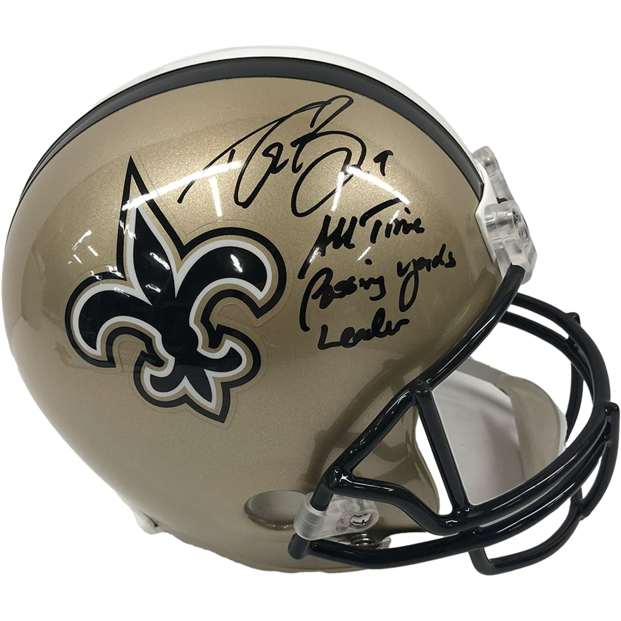 NFL – Drew Brees Hand Signed Saints Full-Size NFL Helmet (Beckett CO...