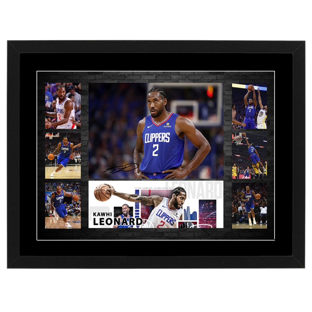 Kawhi Leonard La Clippers Framed 5 x 7 Jersey Swap Collage