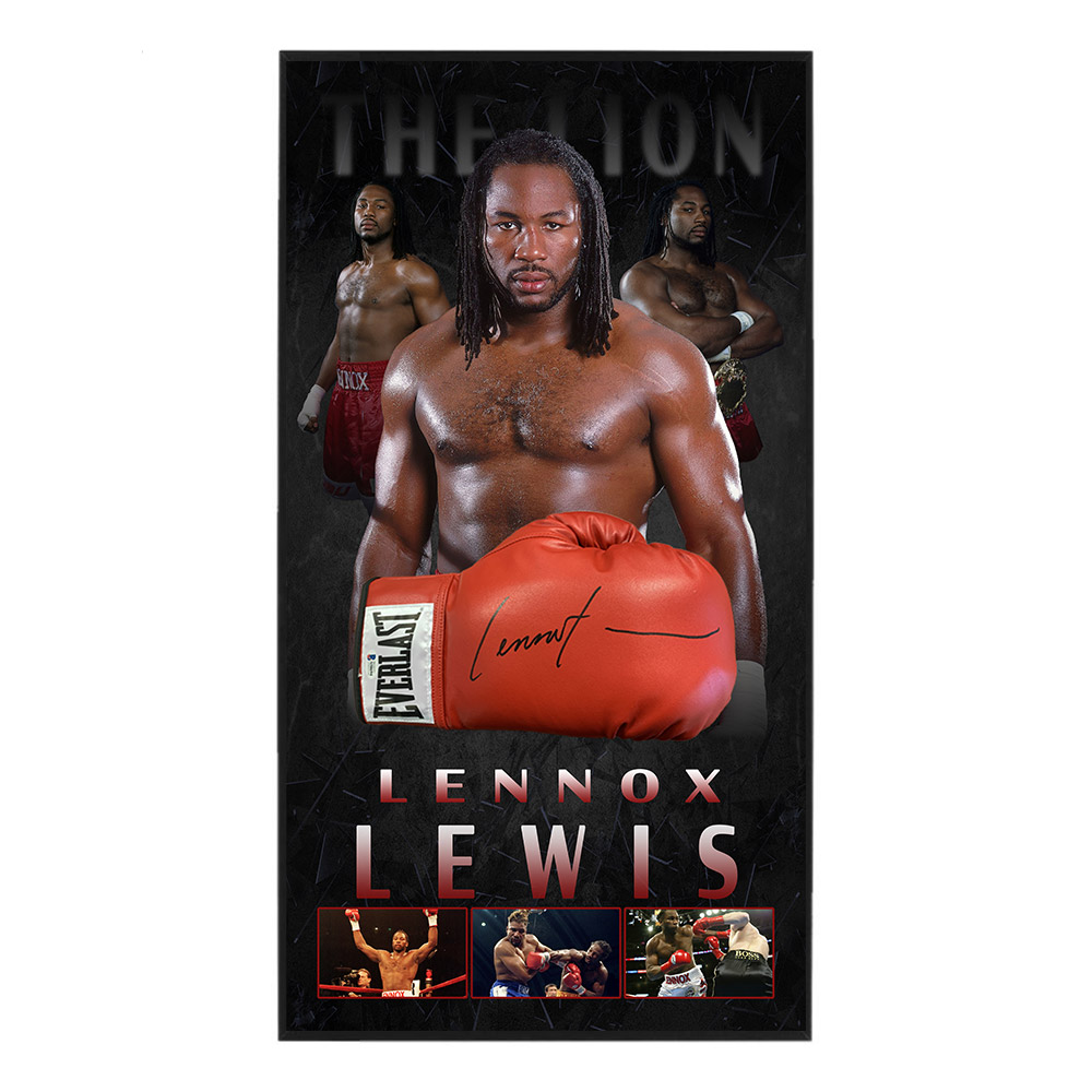 lennox lewis signed glove