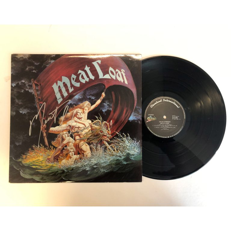 Music Meat Loaf Dead Ringer Signed & Framed Album Cover 29638