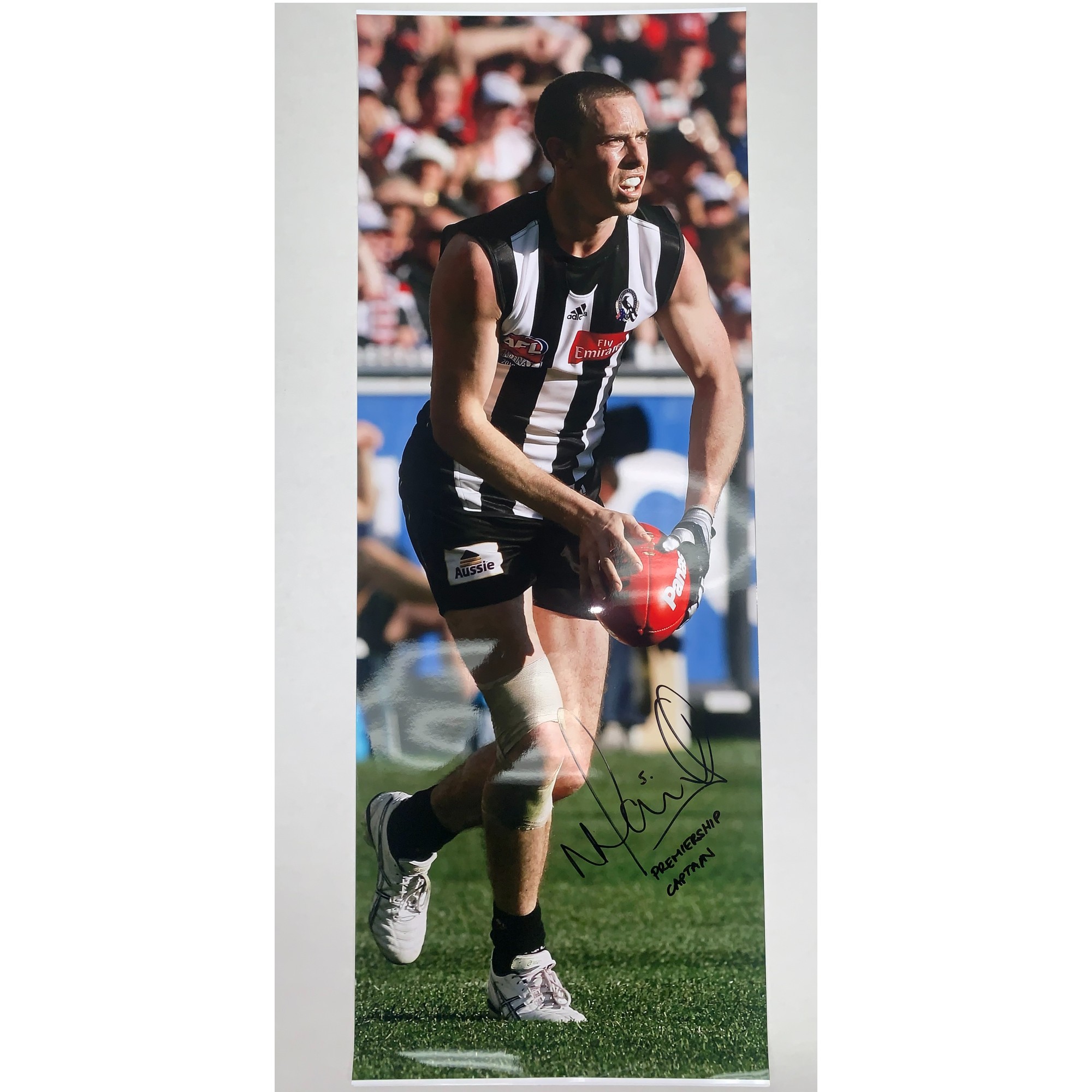 Collingwood Magpies – Nick Maxwell 2010 Premiership Captain Hand...