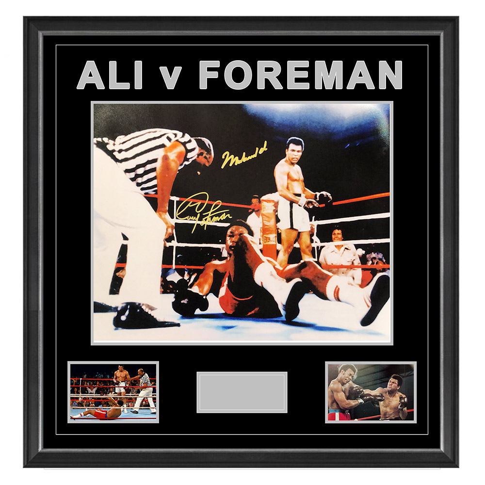 Boxing – Muhammad Ali & George Foreman – Dual Signed ...