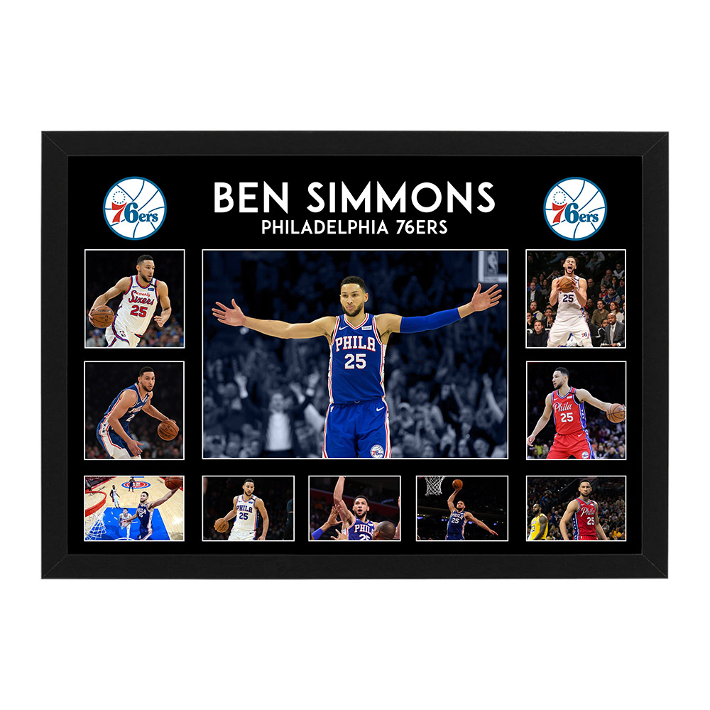 Basketball - Ben Simmons 76ers Framed Large Photo Collage | Taylormade