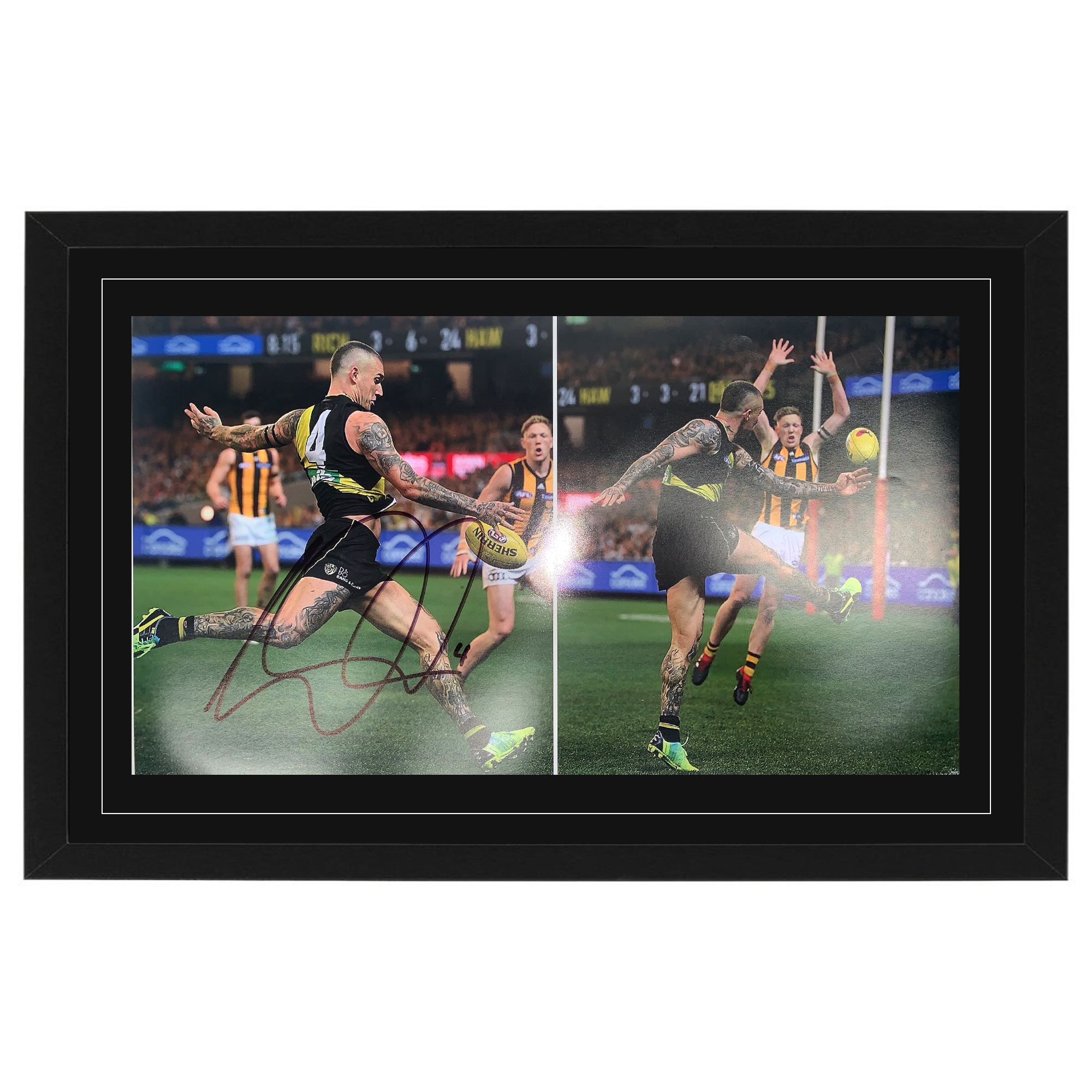 Richmond Tigers  – Signed and Framed Super Goal Dual Photo ̵...