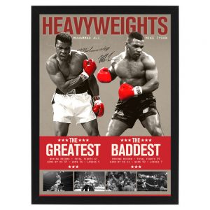 Boxing - Heavyweights Mike Tyson & Muhammad ALI Framed Sportsprint