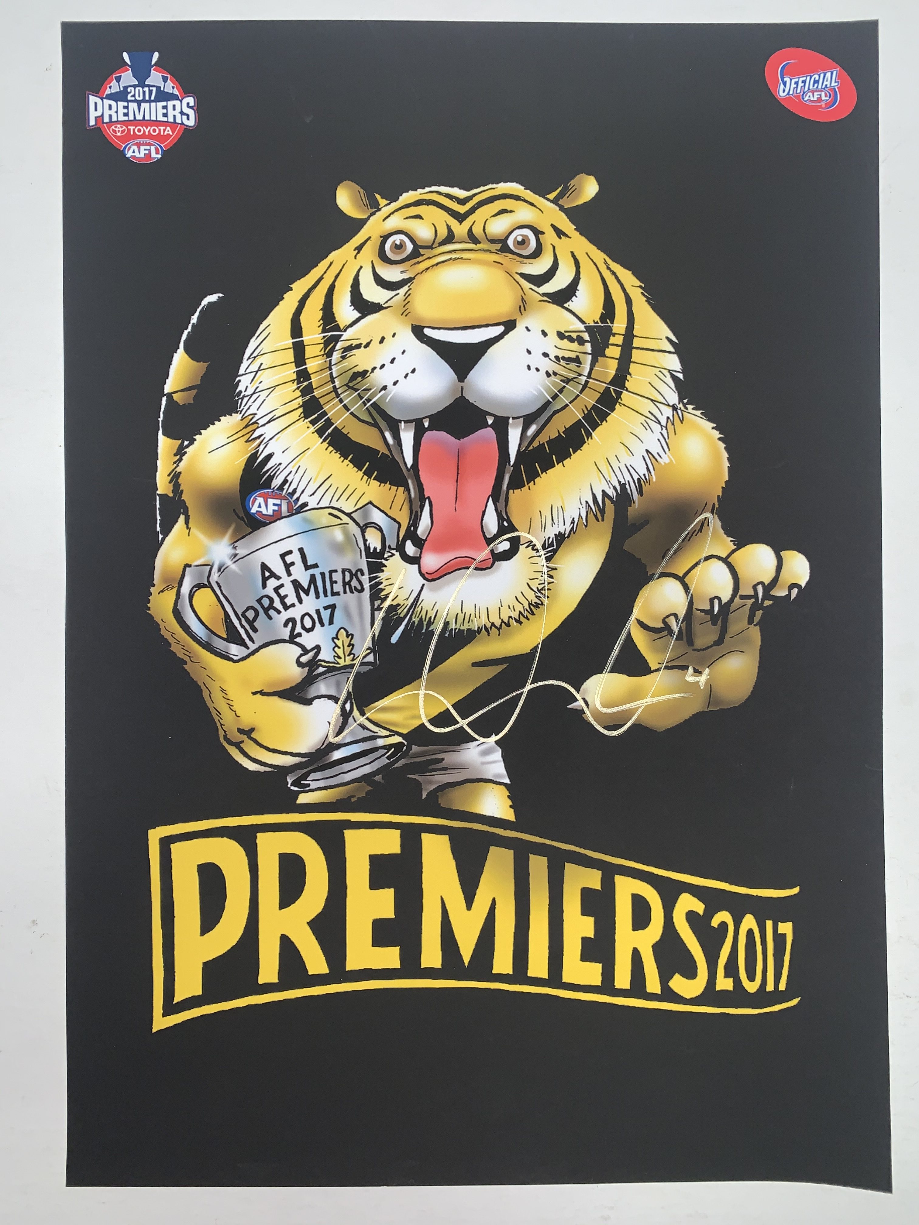 Richmond Tigers  – Signed and Framed 2017 Premiers Print –...