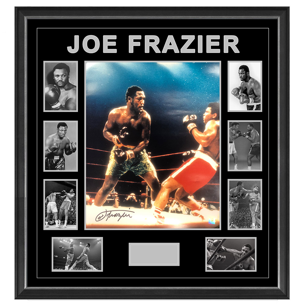 Boxing – Joe Frazier – Signed & Framed 16×20 Pho...