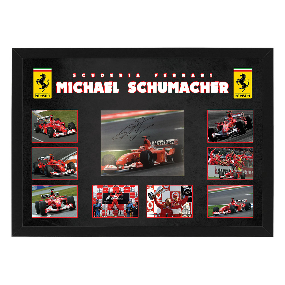 F1 – Michael Schumacher Signed & Framed Photo Collage