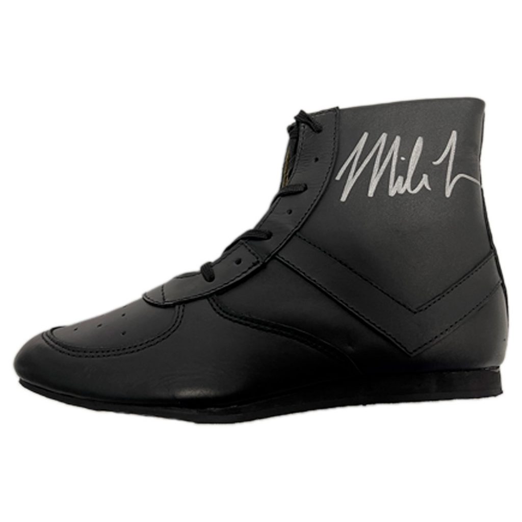 Boxing Mike Tyson Signed and Framed Boxing Shoe Taylormade