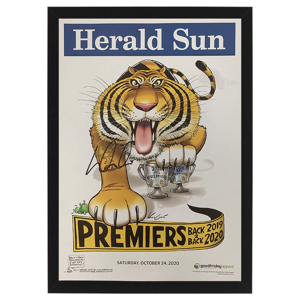 Richmond Tigers – Dustin Martin Hand Signed 2020 AFL Grand Final Pre...