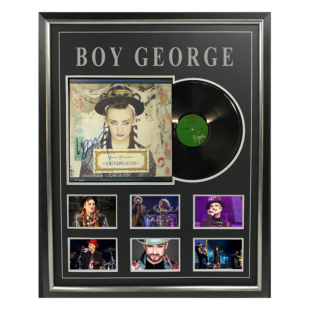 Music – Boy George – Karma Chameleon Signed & Framed ...