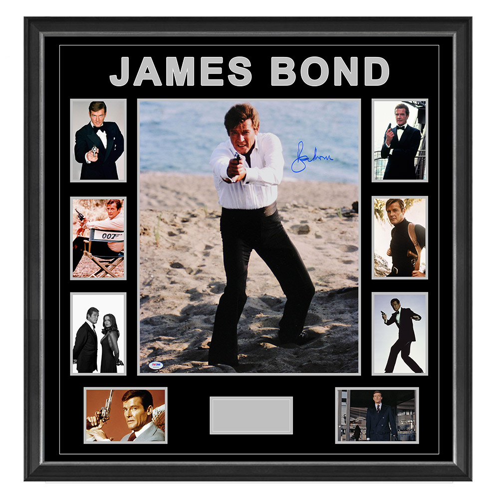 Roger Moore – James Bond Signed & Framed 16×20 Photo (...