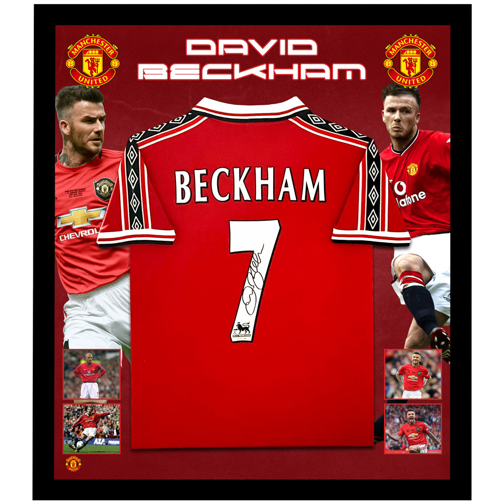 Soccer – David Beckham Signed & Framed Jersey