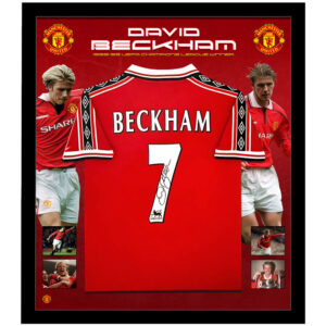 Soccer - David Beckham Signed & Framed Manchester United Jersey