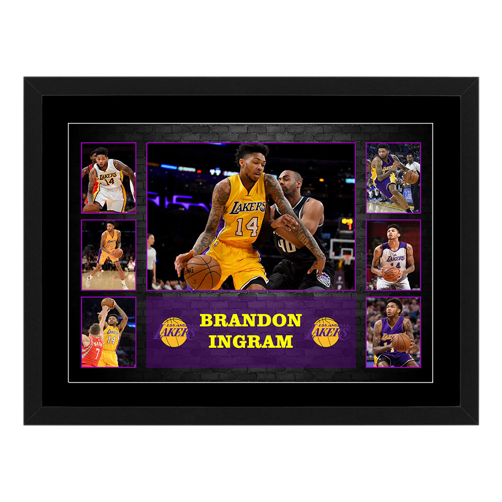 Basketball – Brandon Ingram Los Angeles Lakers 2016-19 Framed Pr...