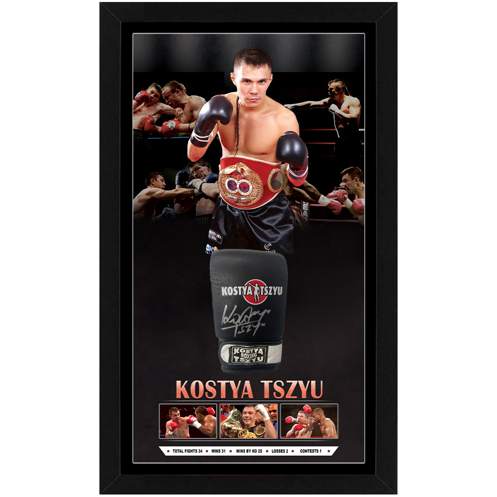 Boxing – Kostya Tszyu Signed & Framed Boxing Glove