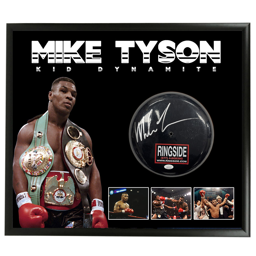 Boxing – Mike Tyson Signed & Framed Ringside Ring Bell (JSA...