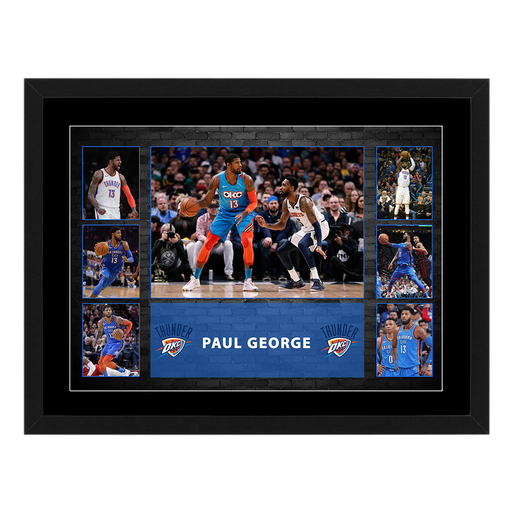 Basketball – Paul George Oklahoma City Thunder 2017-19 Framed Pr...