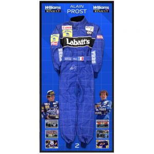 Alain Prost Signed & Framed Full Size Formula One Race Suit