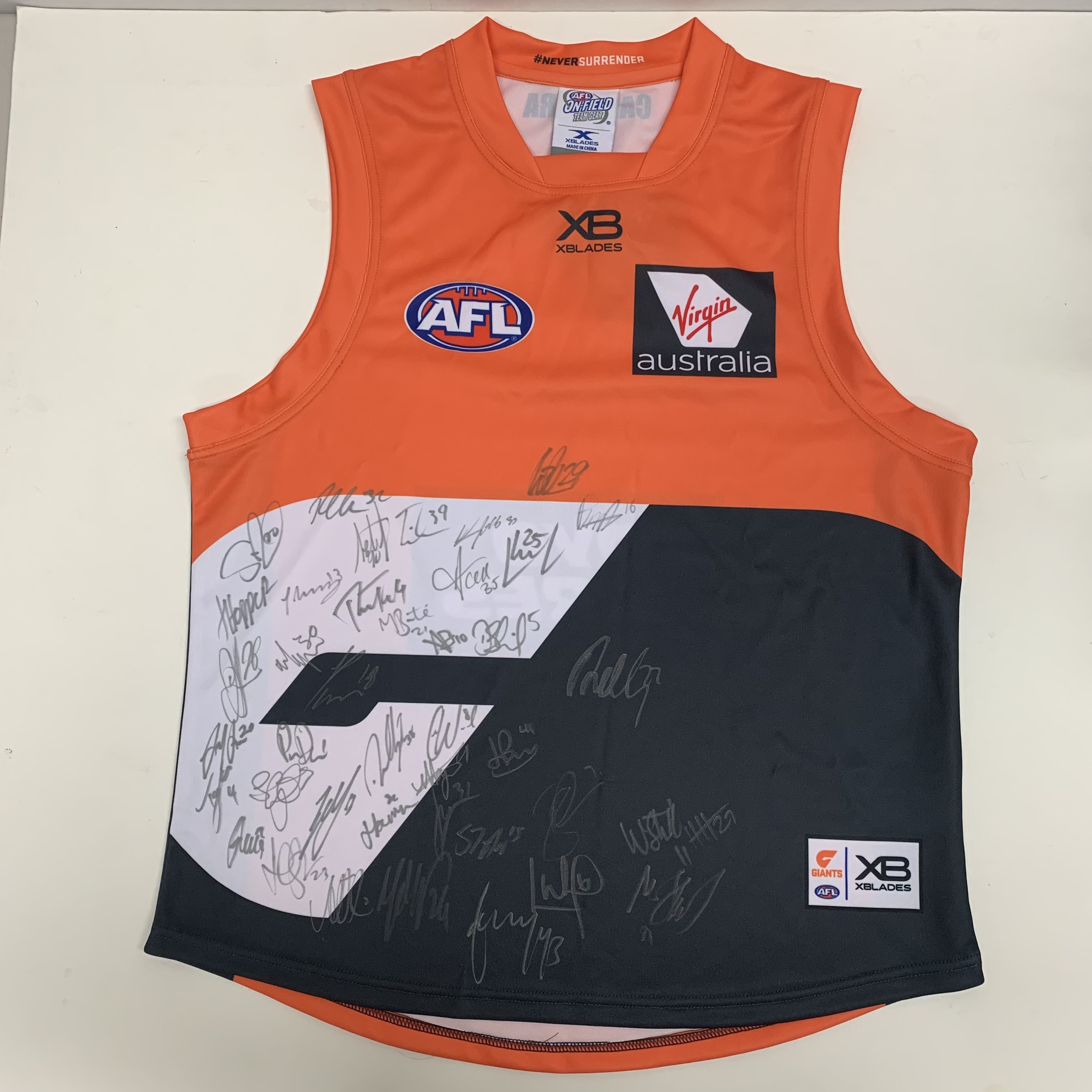 Greater Western Sydney Giants – 2018 Full Team Hand Signed Guern...