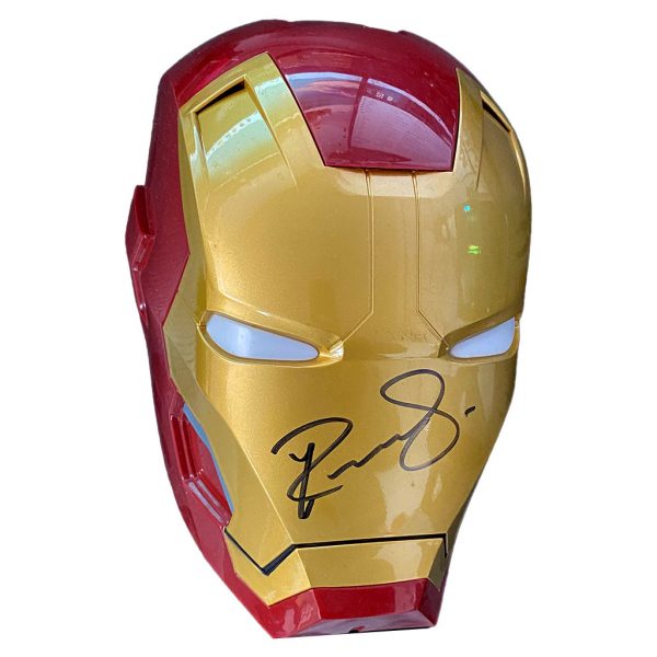 Robert Downey Jr - Signed & Framed Iron Man Mask Display | Taylormade ...