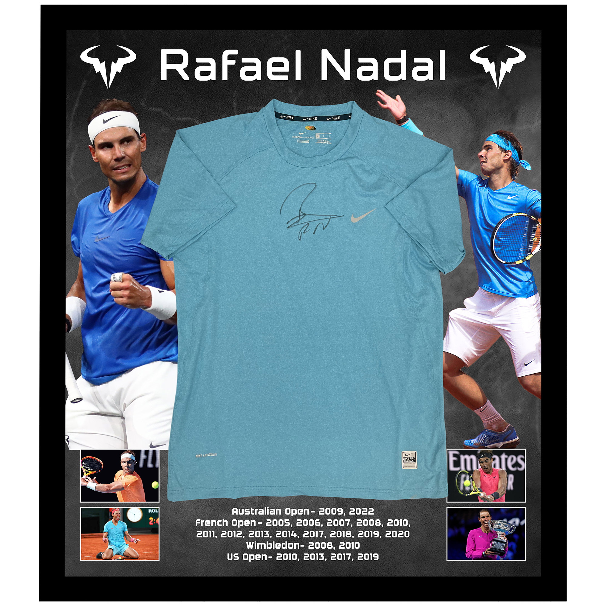 Rafael Nadal – Signed & Framed Shirt