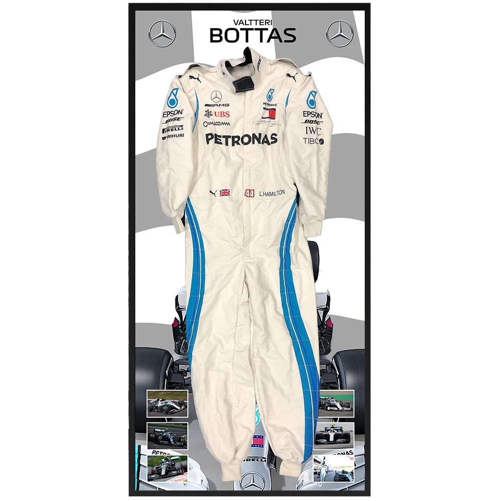 Valtteri Bottas Signed & Framed Full Size Formula One Race Suit